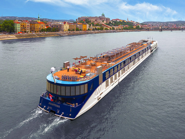 AmaWaterways river cruise ship on a European river